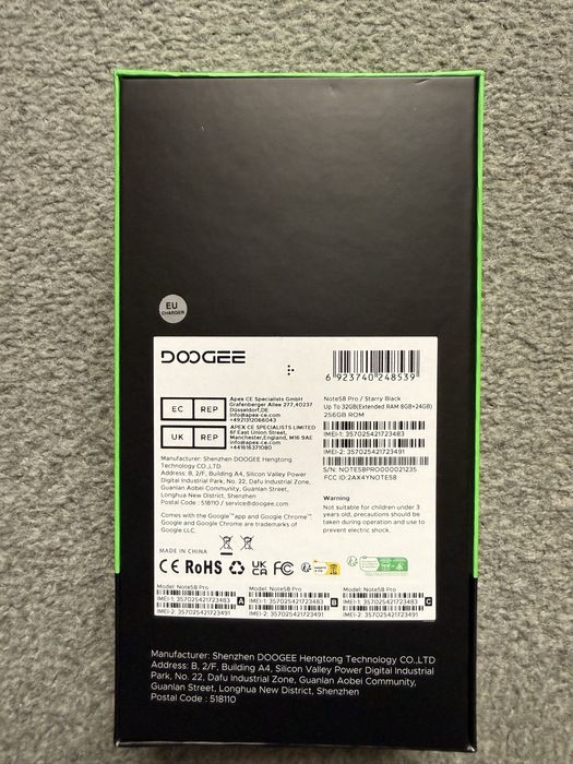 DooDgee Note58 Pro