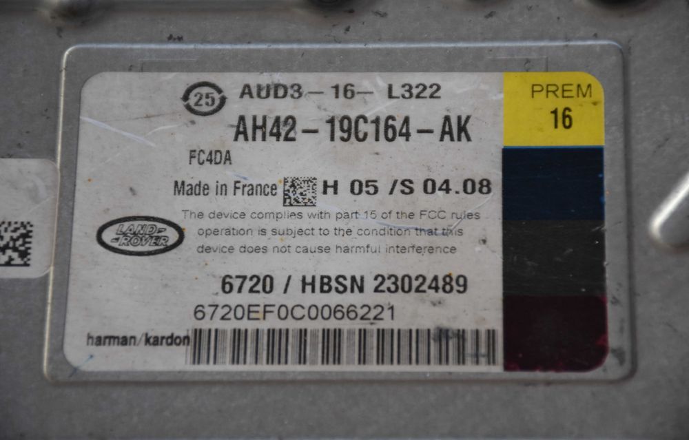 Wzmacniacz Audio Land Rover Range Rover Vogue L322 AH4219C164AK