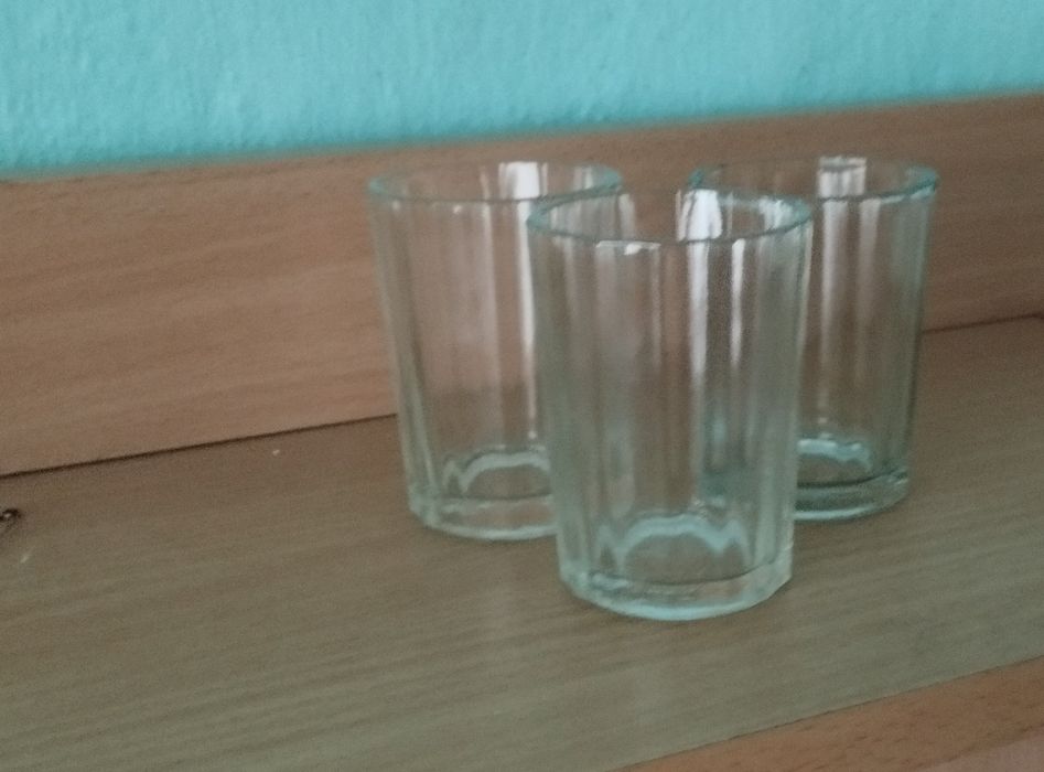 Стопки гранені скляні