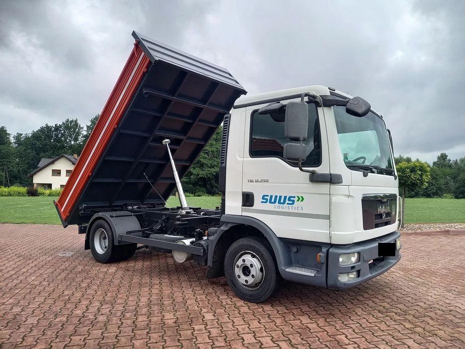 MAN TGL 12 250 EURO 5 WYWROTKA WYWROT KIPER  KLIMA BLOKADA MOSTU !! Wywrotka Wywrot Kiper !! Nowa Zabudowa