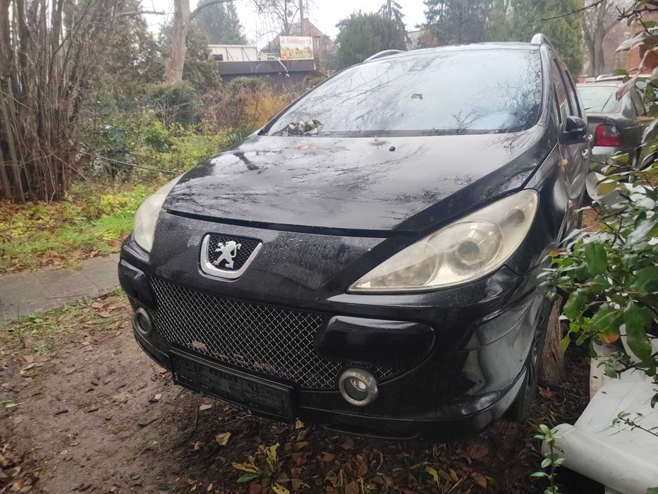 Karoseria na czesci Peugeot 307 kombi 2004,kolor czarny EXLD