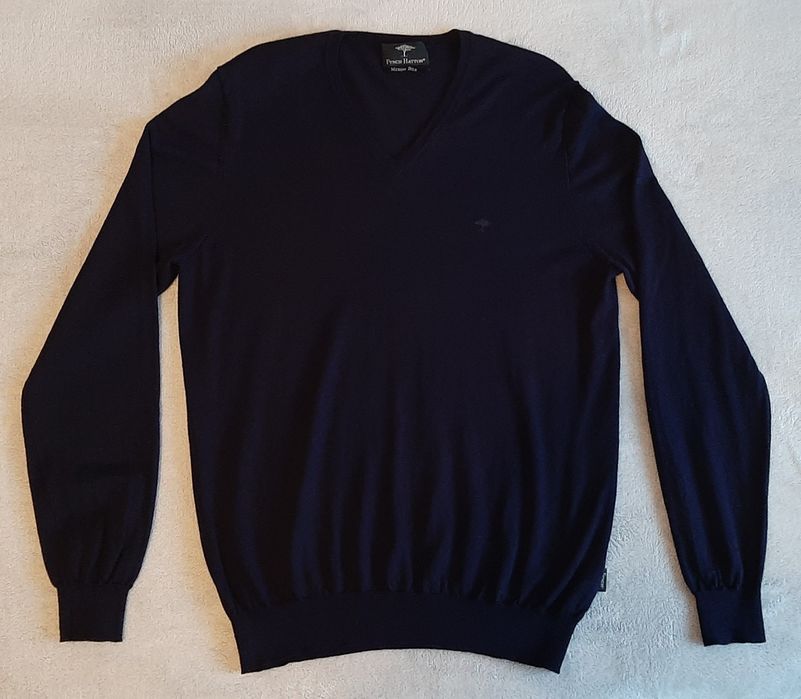Sweter męski r. M Fynch- Hatton merino/ silk