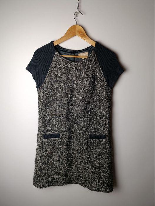 Me+em very rare dress virgin wool alpaca angora nylon blend