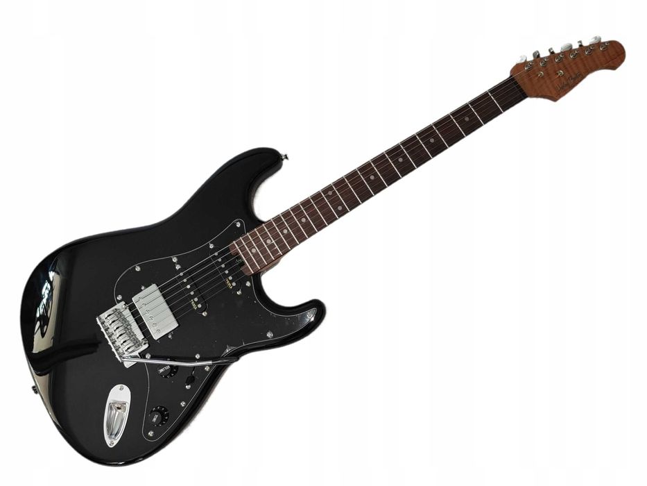 Harley Benton ST-MODERN PLUS HSS BK gitara stratocaster - ustawiona!