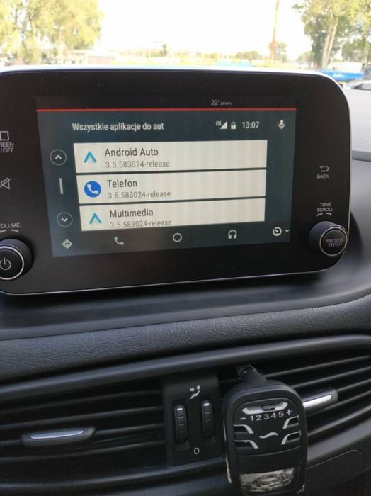 Fiat Tipo/500/500L Android Auto Car Play aktywacja, SS dezaktywacja