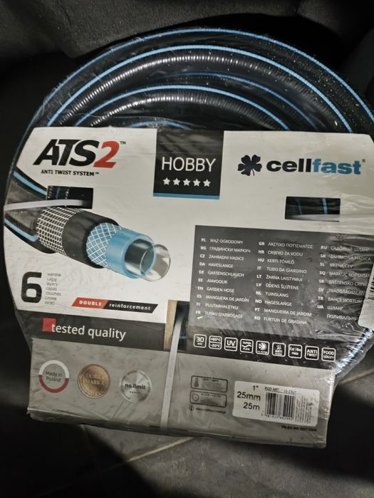 Wąż Cellfast ATS2 1 Cal 25M , Nowy  , Fabrycznie zapakowany