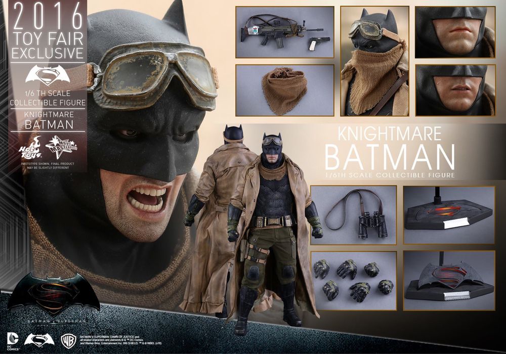 Фигурка 1/6 hot toys mms 372 BATMAN vs SUPERMAN KNIGHTMARE BATMAN