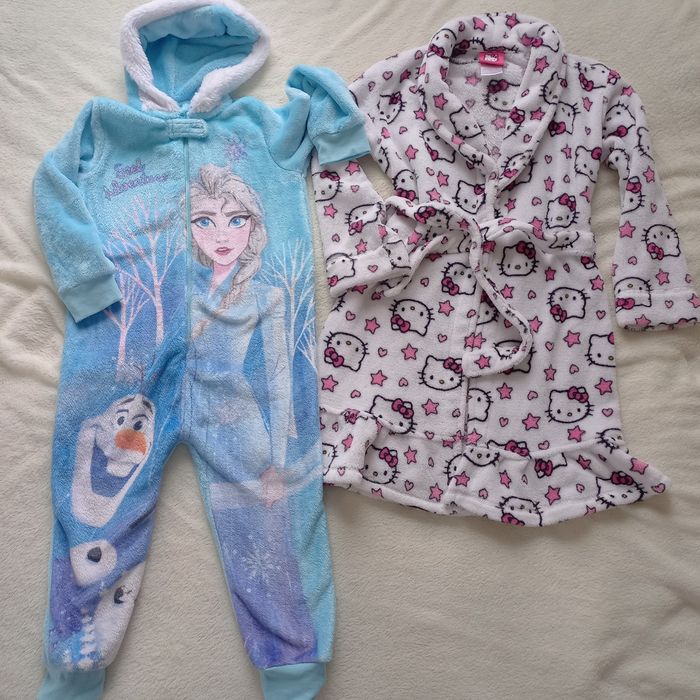 Кигуруми Эльза Анна "холодное сердце" Халат Китти  на 110-116 см.