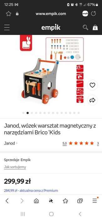 Warsztat Janod śrubki nakrętki młotek