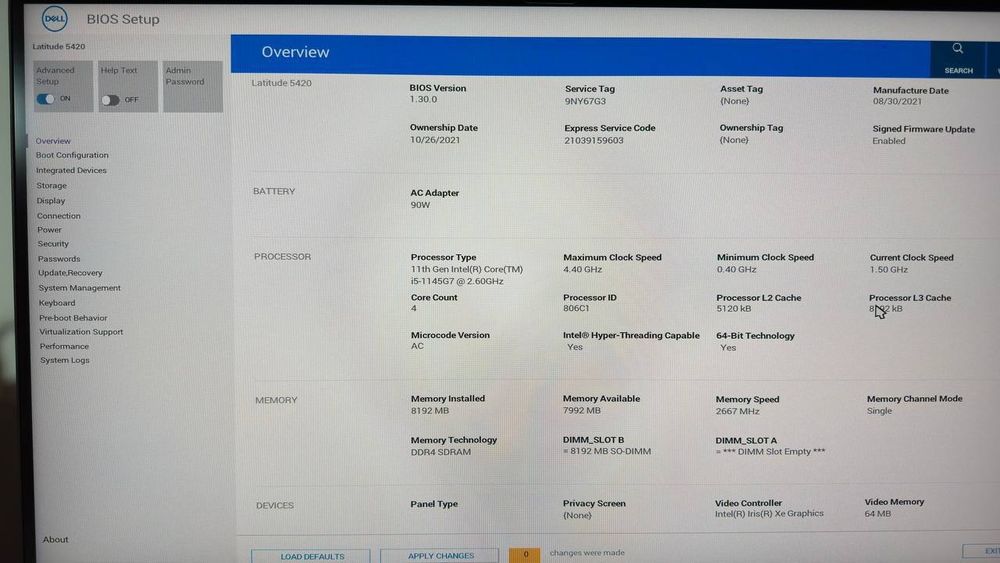 Продам ноутбук dell latitude 5420