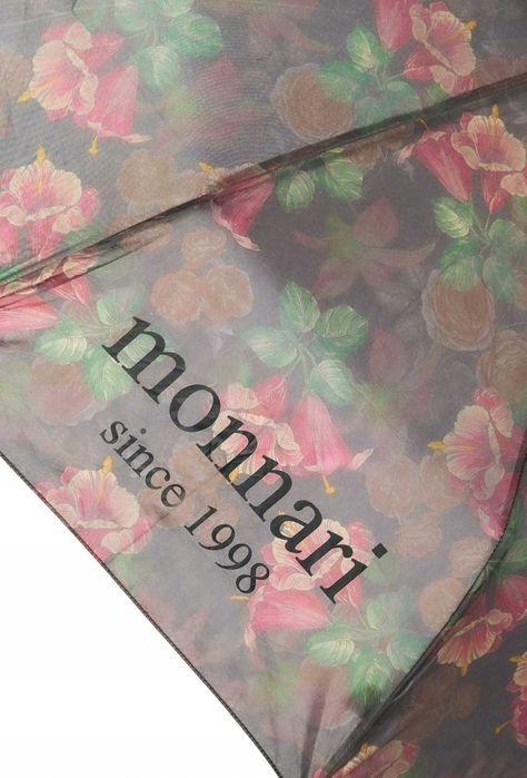 ZESTAW 2x parasol monnari w kwiaty składany solidna parasolka