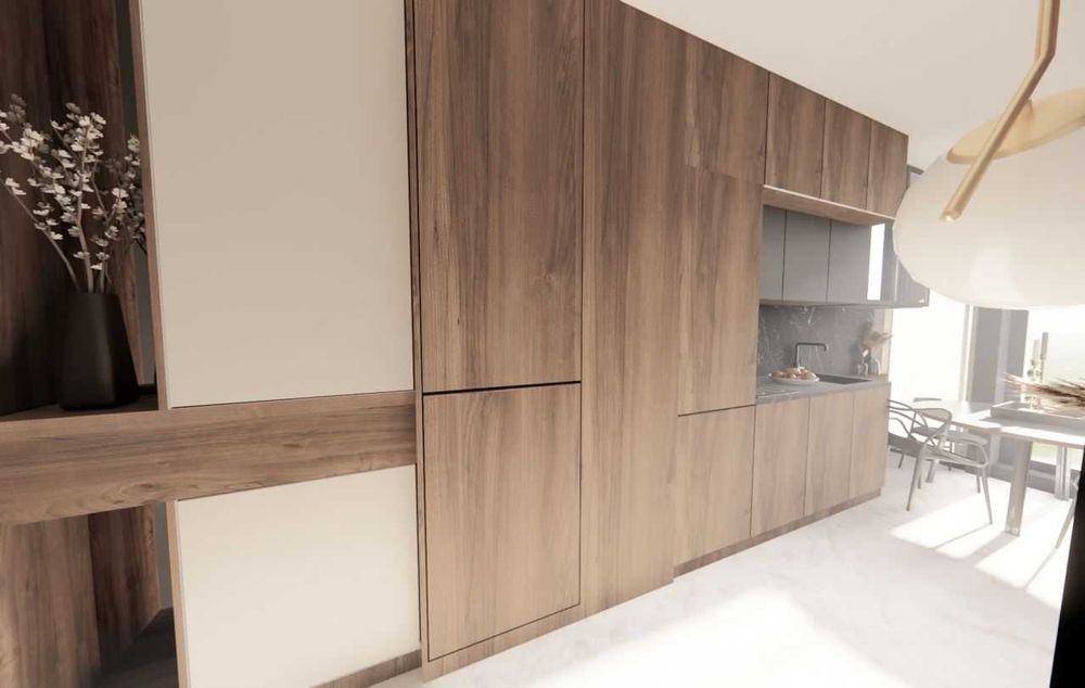 Mieszkanie dwupokojowe nowoczesne umeblowane