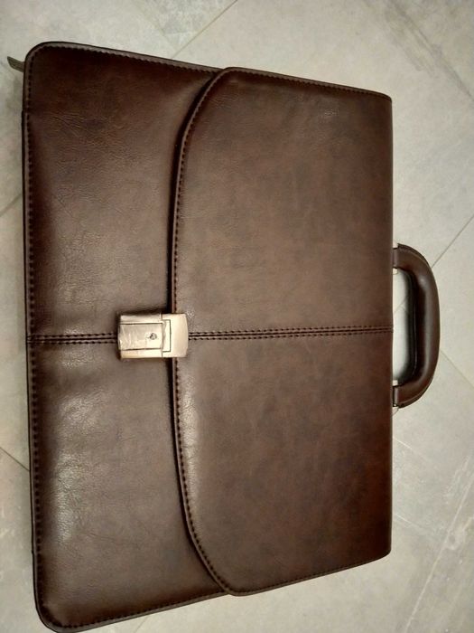 Teczka do pracy/ brązowa nowa