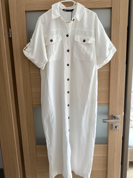 Sukienka zara szmizjerka boho