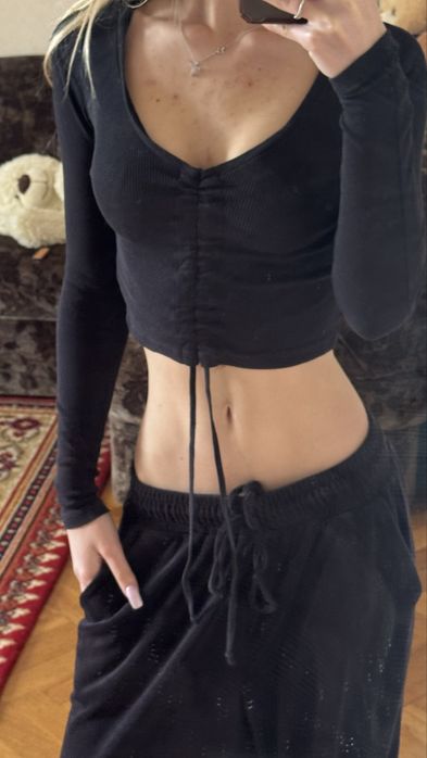 Кофта топ с завязками