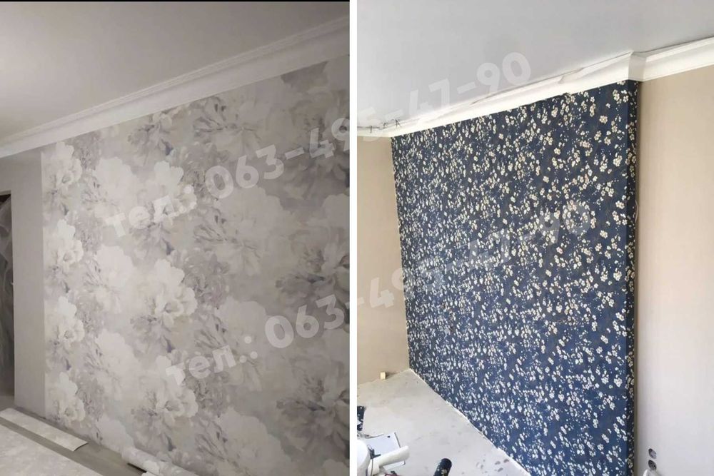 Поклейка обоев не дорого / частный мастер / Печерский р-н / обої /Київ