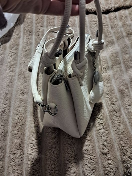Сумочка жіноча нова біла якісна екошкіра