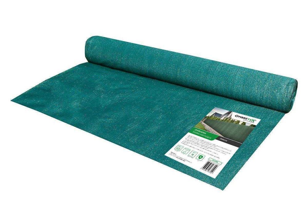 SIATKA CIENIUJĄCA dzianina mata osłonowa na płot maskująca 1,5x25m MIX