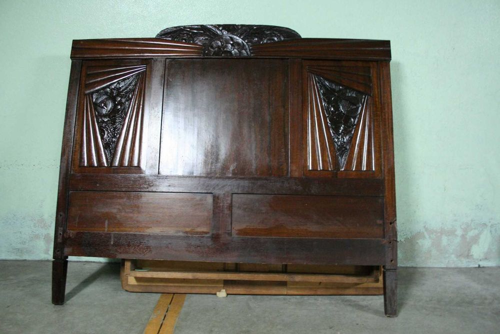 Antique Double Bed, Hand-Carved, Solid Wood64584404802945124