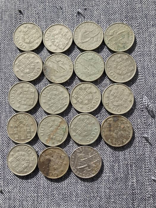 Moedas 5 escudos 1979