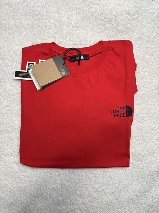 Bluzka krotki rekaw The Noth Face czerwona L i XL