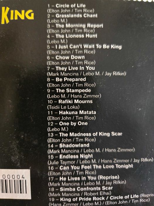 Cd original rei leão