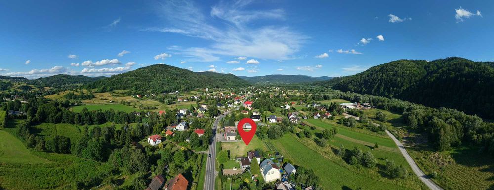 Działka inwestycyjna 2600 m2 Pewel Mała przy DW945