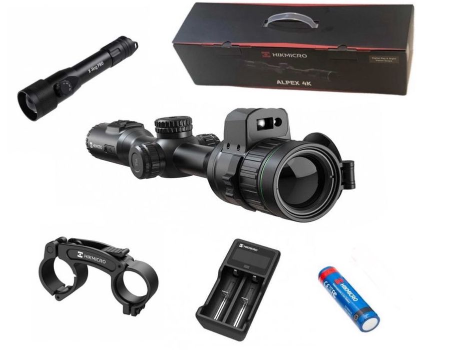 HIKMICRO Alpex 4K LRF X-HOG z dalmierzem celownik luneta noktowizyjna największy wybór Sklep CentrumTermowizji.pl Warszawa Wawer Raty 0%