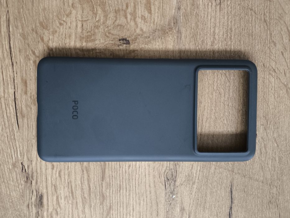 Etui. Plecki. szare miękkie nowe poco x6 pro