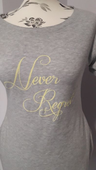 Szara tunika, sukienka