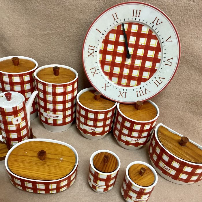 Conjunto de loiça vintage para cozinha (11 peças)