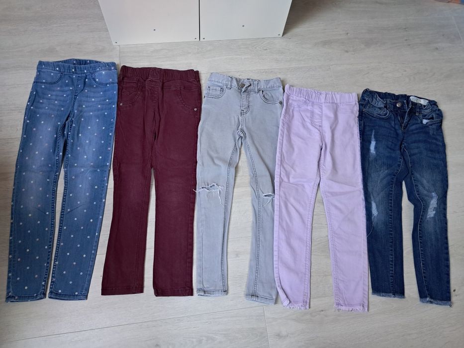 Spodnie dżinsy dla dziewczynki rozmiar 128/134 next h&m