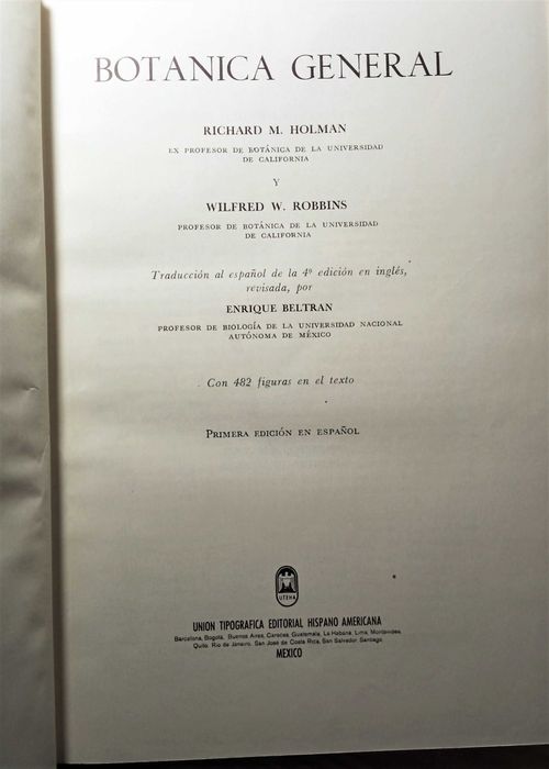 Botanica. Holman & Robbins, Richard - Wilfred