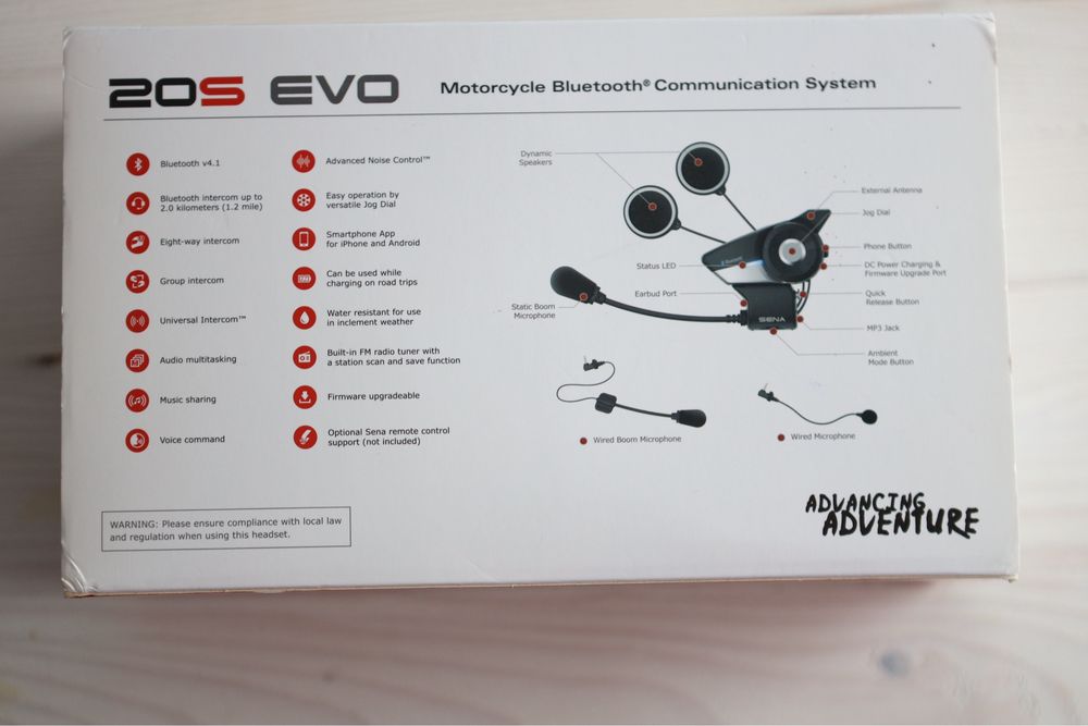 Sena 20S EVO — мото Bluetooth-гарнітура | стан новий