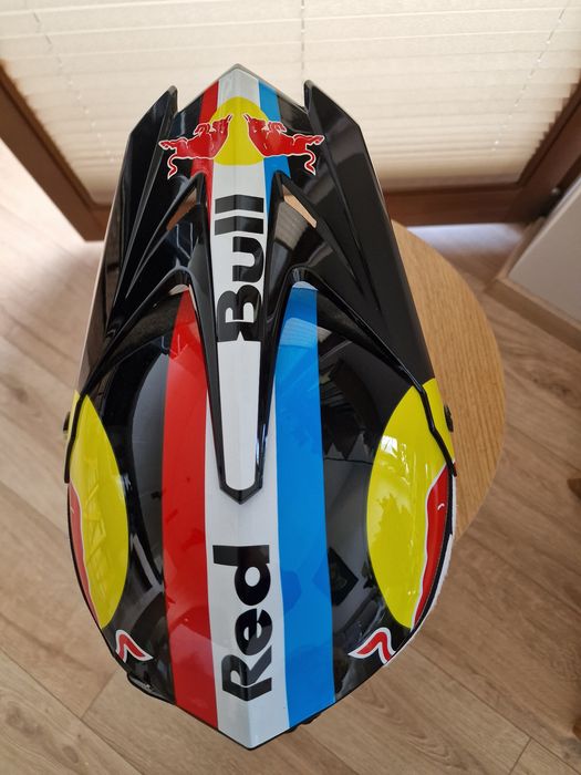 Nowy kask Red bull + google 100% corss, enduro