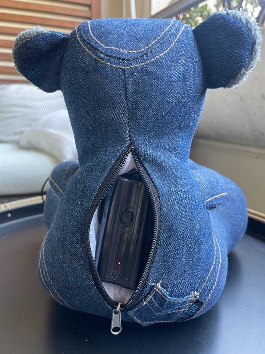 COLUNA DE SOM formato de Urso de Ganga - Hi-Fun