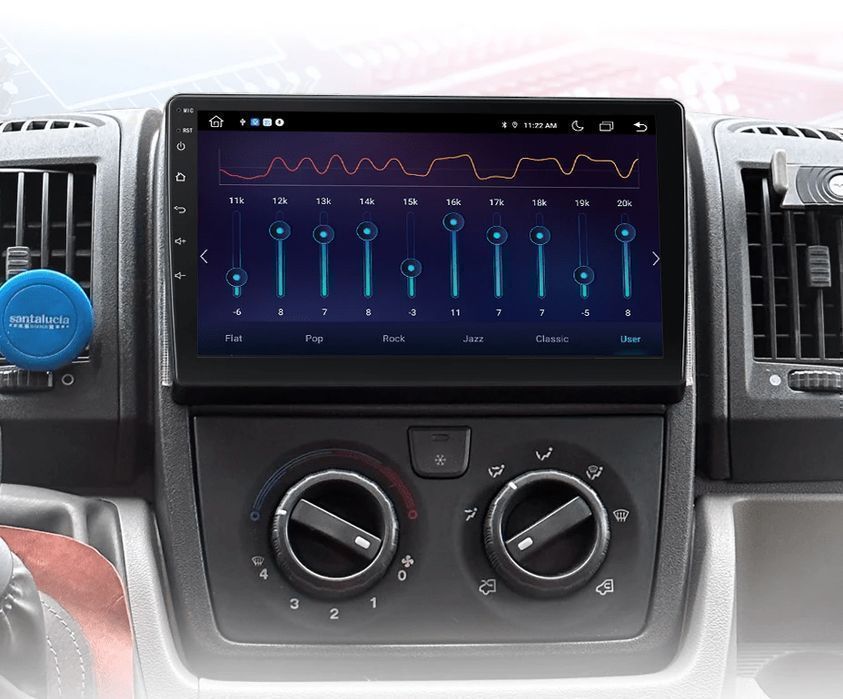 Fiat Ducato/Peugeot Boxer/Citroen Jumper – Radio Android 15 9" CarPlay Android Auto 2GB/32GB GPS Nawigacja Stacja Multimedialna WiFi Bluetooth DSP PL