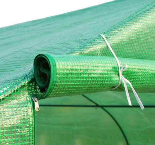 Estufa para Horta e Jardim 6x3x2m em Aço Galvanizado com 8 Janelas