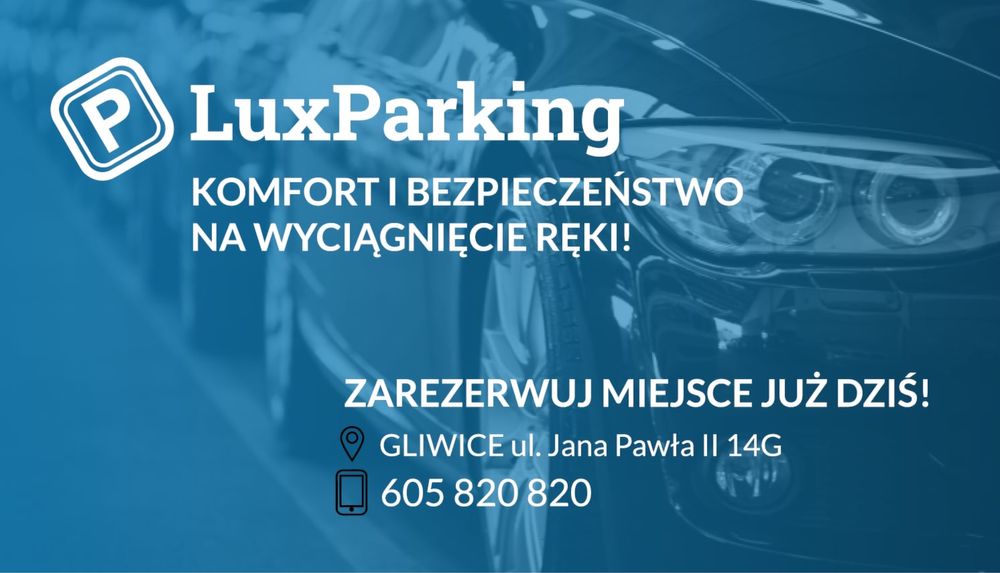 Wynajmę Miejsce Garażowe Parking Wielopoziomowy Gliwice centrum