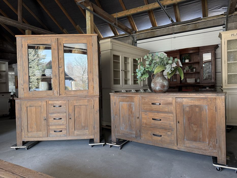 Rustykalna witryna drewniana, odzysku, vintage, cottage loft
