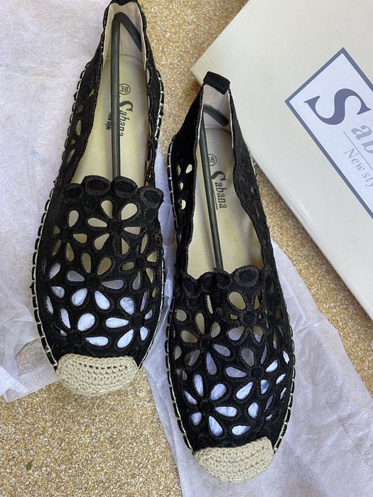Nowe damskie espadryle ażurowe