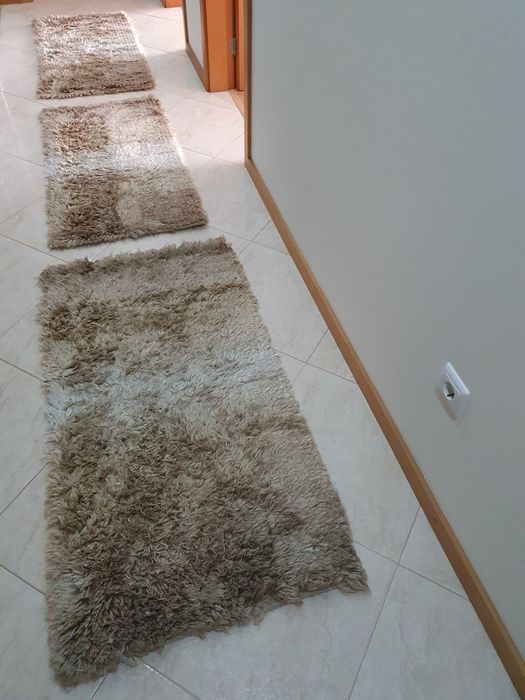 Conjunto 3 tapetes bege