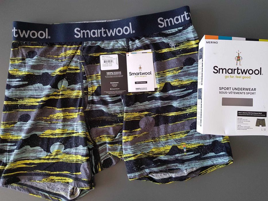 Boxers Smartwool em lã merino tamanho L cores variadas