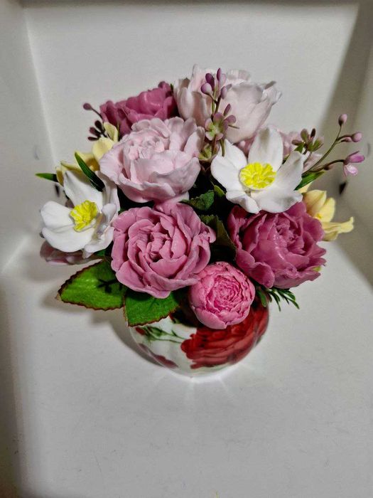 квіти з мила букет на 8 березня, подарунок для жінок доставка по місту