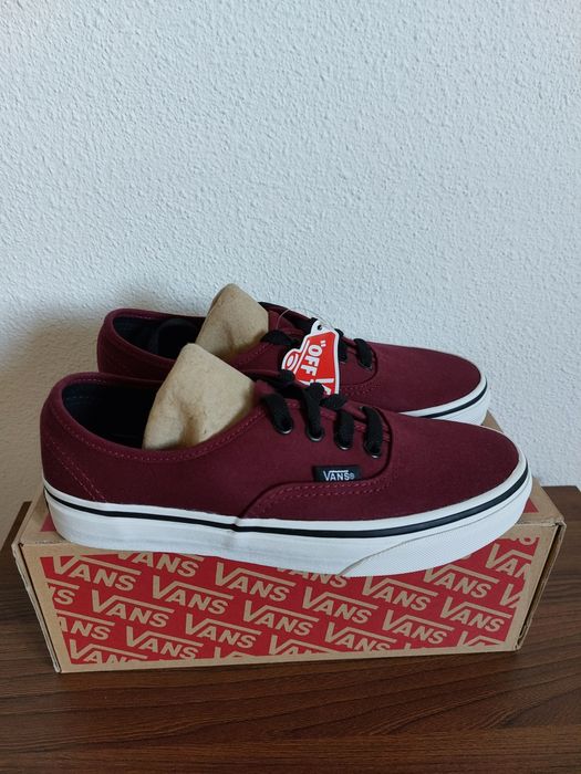 Vans Authentic Burgundy 36 caixa original