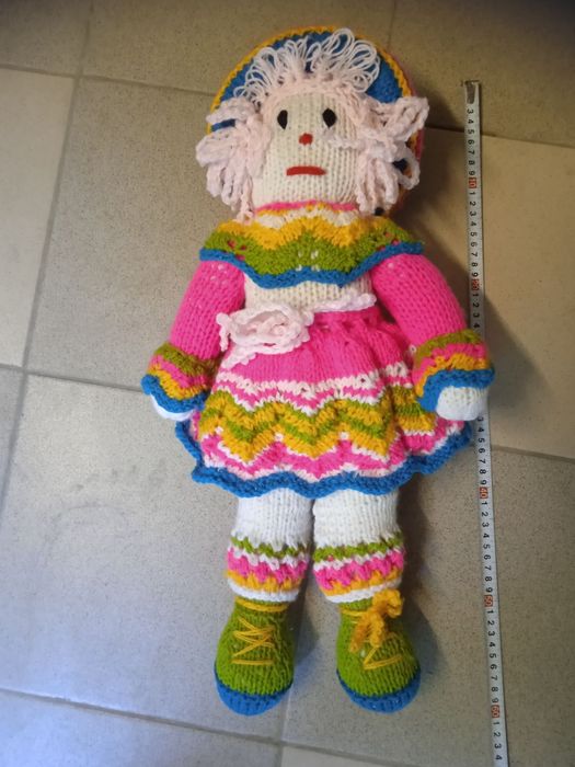 Кукла вязаная игрушечная