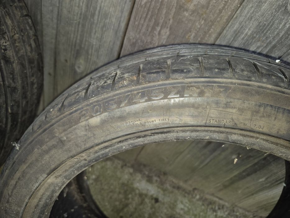 Opony letnie 205/45/17  7mm 4720r za 3 szt