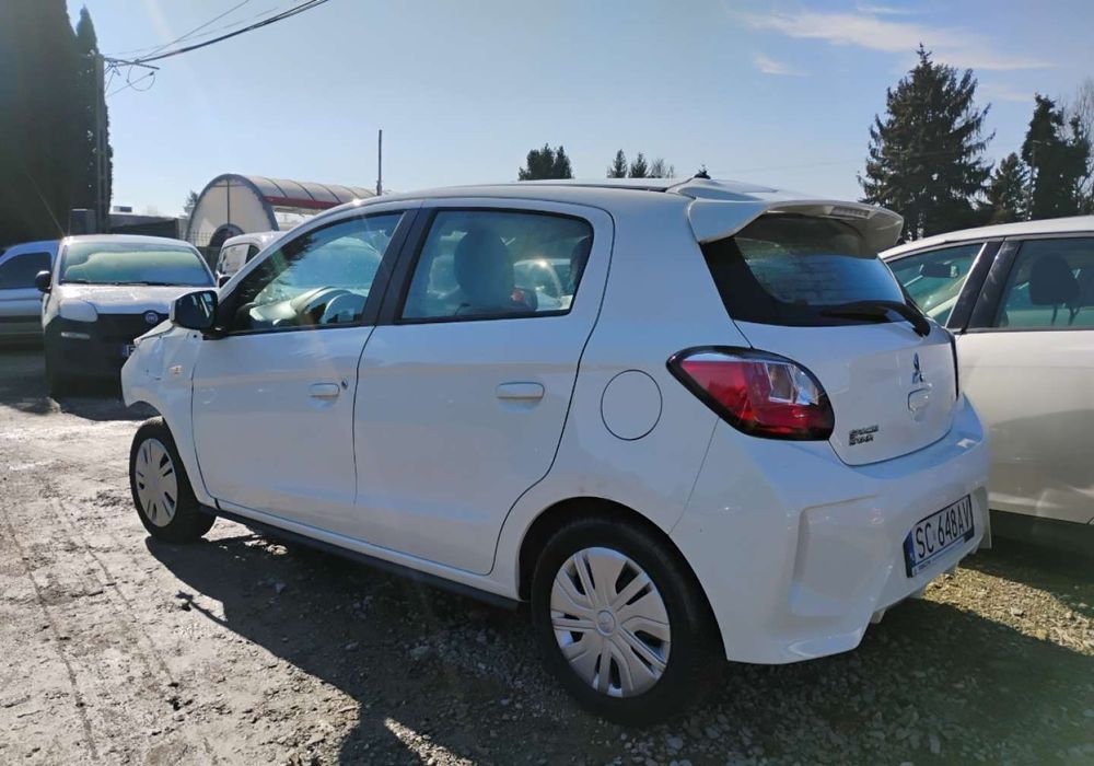 Mitsubishi Space Star 2022r, SALON POLSKA. 1.2 Benzyna. AUTOMAT. Uszkodzony przód. VAT 23%.