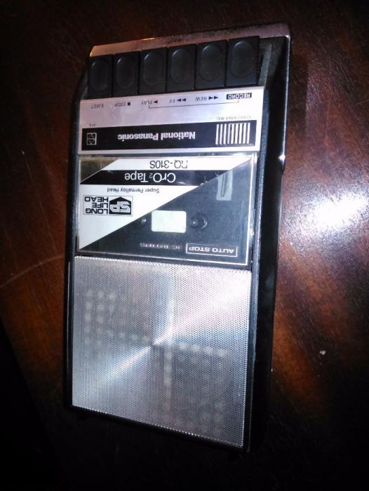 Gravador repórter portátil  Panasonic anos 70 ( vintage)