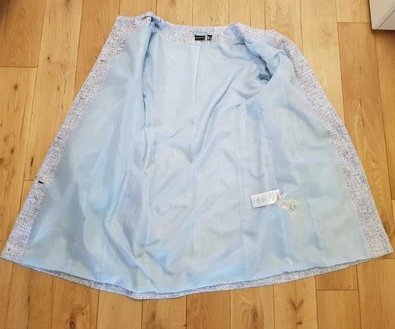 Żakiet długi boucle, nowy bez metki, Bodyflirt, rozm.40